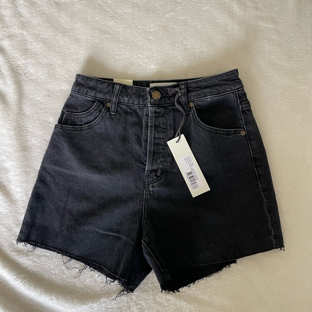ROLLA'S High Rise Cutoff Black Jean Shorts